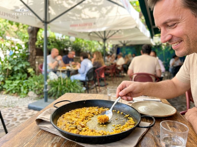 Experiencia gastronómica disfrutando del socarrat en la sierra de Madrid
